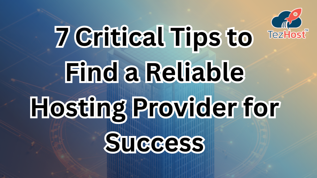 reliable hosting provider
